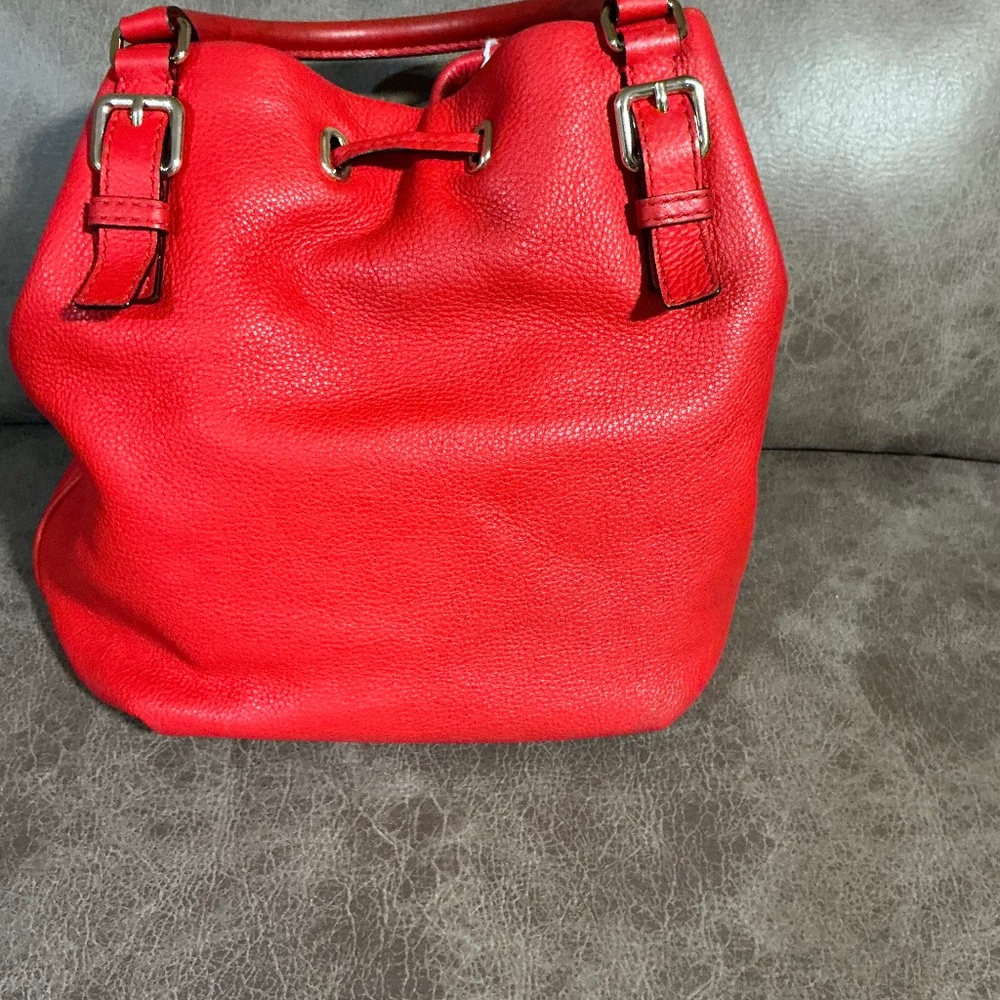 Kate spade full leather bucket bag